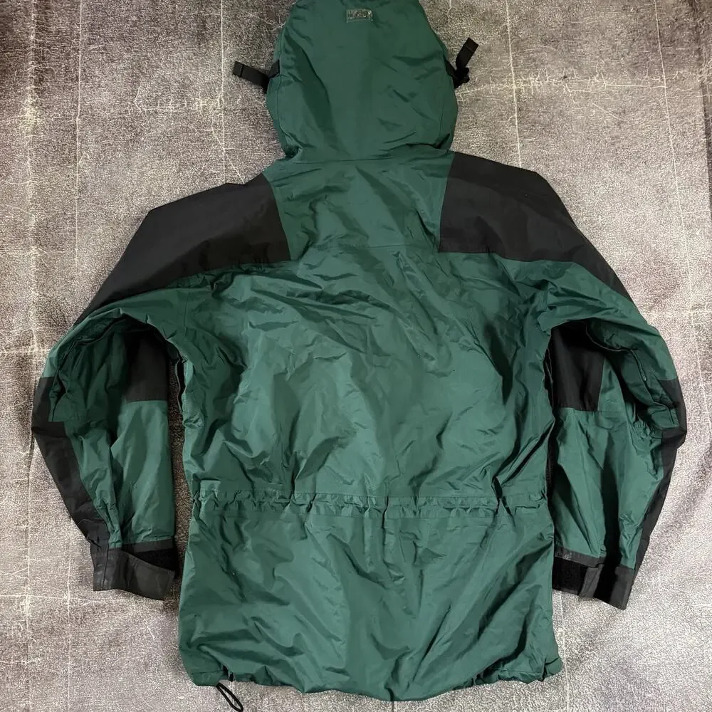 Mens Vintage 90s The North Face Forest Green Gore Tex Mountain Light Jacket Sz L